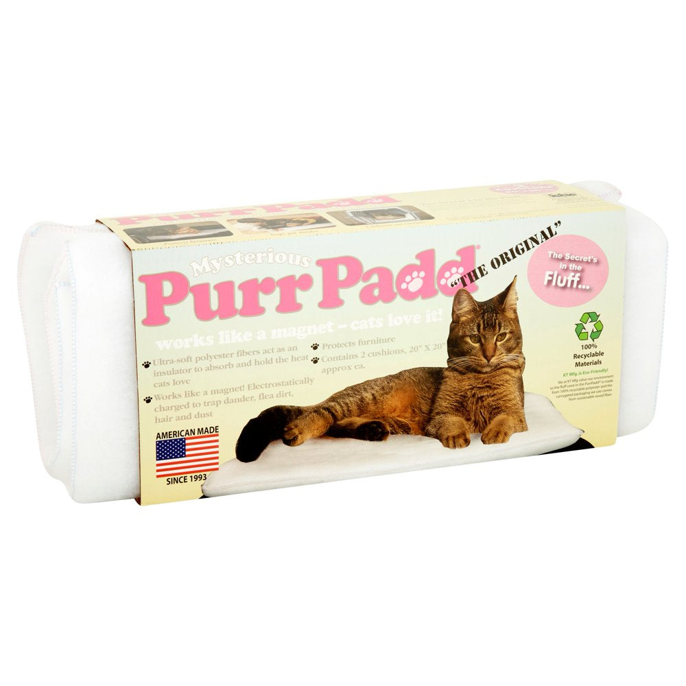 Mysterious Purr Padd Pet Cat Bed, White Animals & Pet Supplies > Pet Supplies > Cat Supplies > Cat Beds KT Manufacturing Inc.   