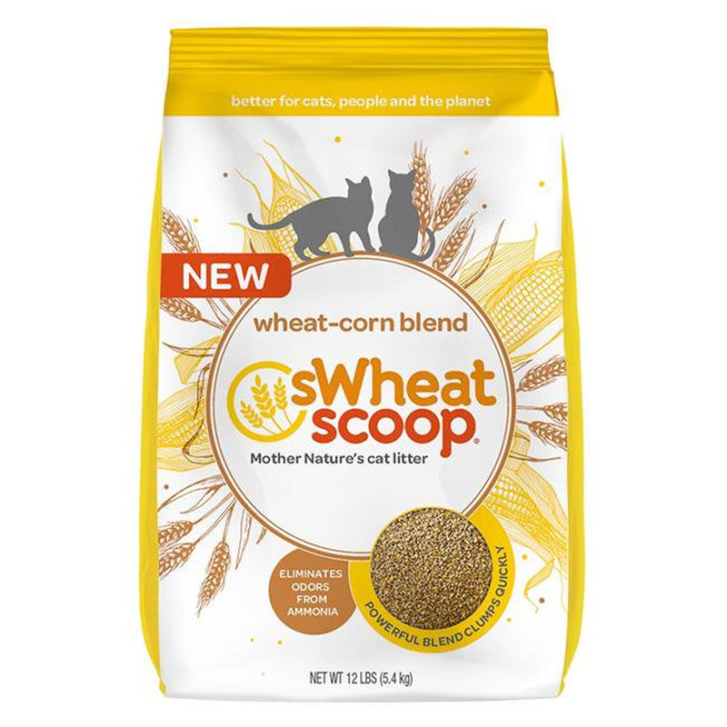 Pestell Pet Products Scoop Wheat-Corn Blend Unscented Clumping Cat Litter Bag&#44; 12 Lbs Animals & Pet Supplies > Pet Supplies > Cat Supplies > Cat Litter Pestell Pet Products   