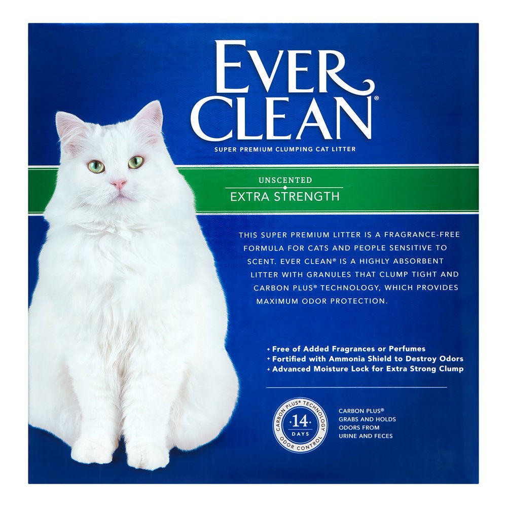 Ever Clean Extra Strength Unscented Odor Control Cat Litter, 25 Lb Box Animals & Pet Supplies > Pet Supplies > Cat Supplies > Cat Litter Clorox USA   