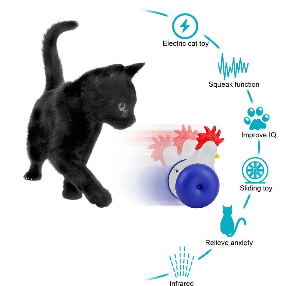 Luxtrada Cat Laser Toys - 3-In-1 Interactive Cat Toys for Indoor Cats, Cat Laser Toy, Sliding & Bird Song Toy. Rechargeable, Cat Chase Toy, Auto Shutoff & Laser Safe Animals & Pet Supplies > Pet Supplies > Cat Supplies > Cat Toys Luxtrada   