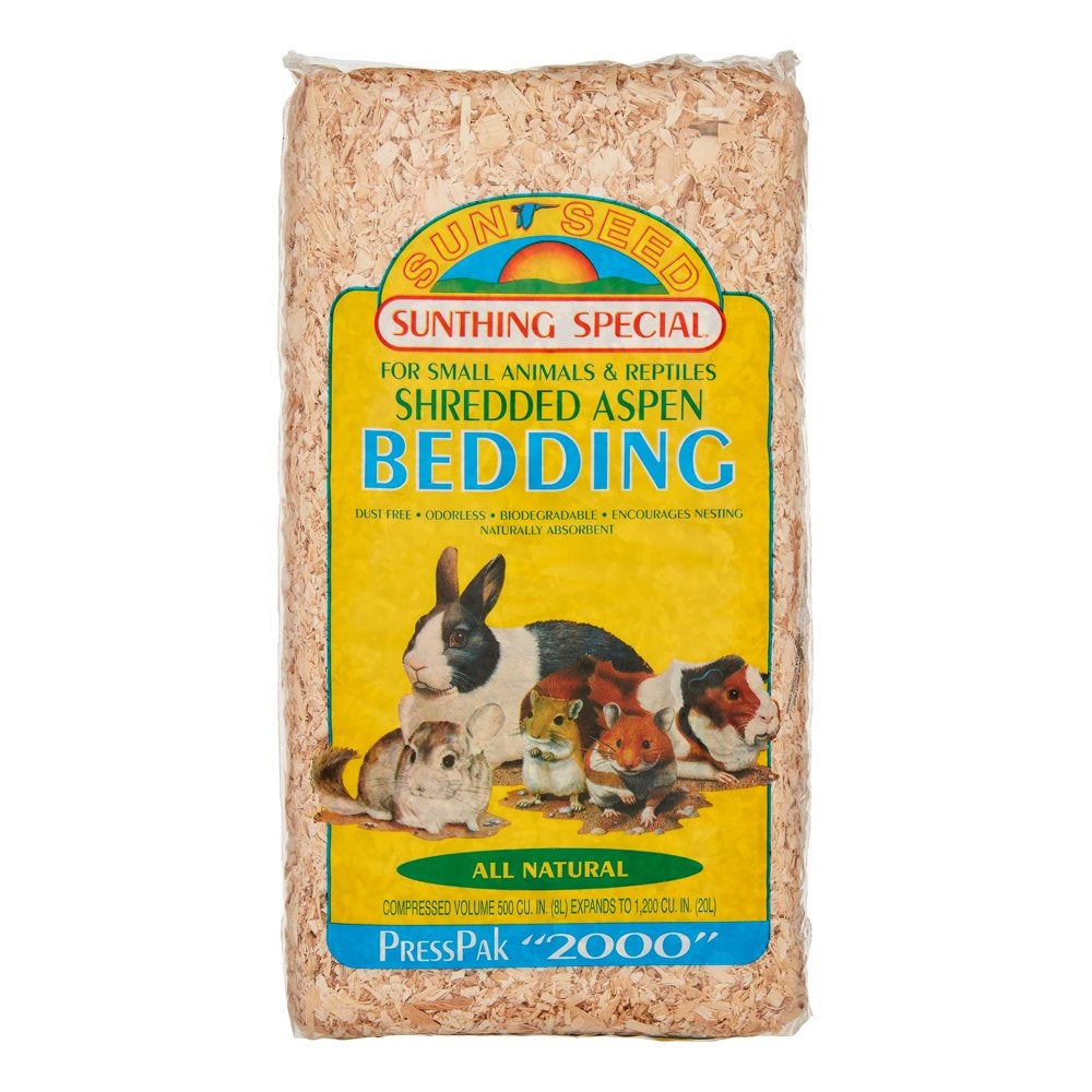 Sunseed Aspen Presspak Small Animal Bedding, 2000 Cu In Animals & Pet Supplies > Pet Supplies > Small Animal Supplies > Small Animal Bedding VITAKRAFT SUN SEED, INC.   