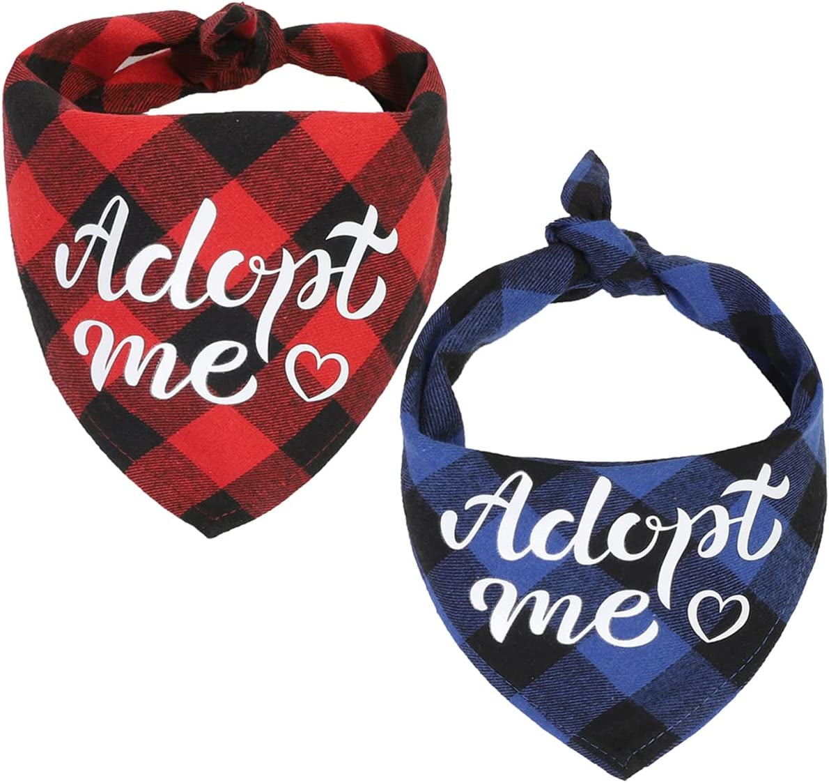 LATFZ 1/2 Pack Adopt Me Dog Bandanas Scarf Bibs Scarf Set for Dog Cat Pet Animals (2Pack) Animals & Pet Supplies > Pet Supplies > Dog Supplies > Dog Apparel LATFZ 2Pack#2  