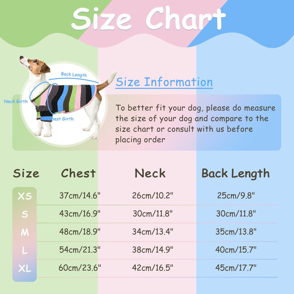 IDOMIK Dog Shirt Dog Striped T-Shirt Soft Breathable Pet Apparel Puppy Sweatshirt Dog Clothes for Small Medium Dogs Animals & Pet Supplies > Pet Supplies > Dog Supplies > Dog Apparel IDOMIK   