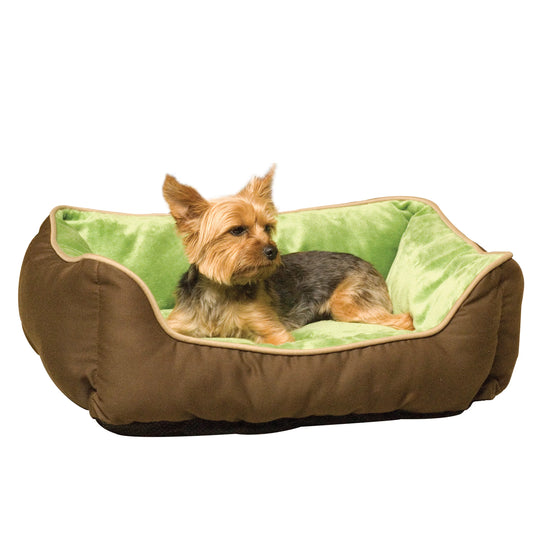 K&H Lounge Sleeper Pet Cat Bed, Mocha/Green Animals & Pet Supplies > Pet Supplies > Cat Supplies > Cat Beds K&H Pet Products Mocha/Green  