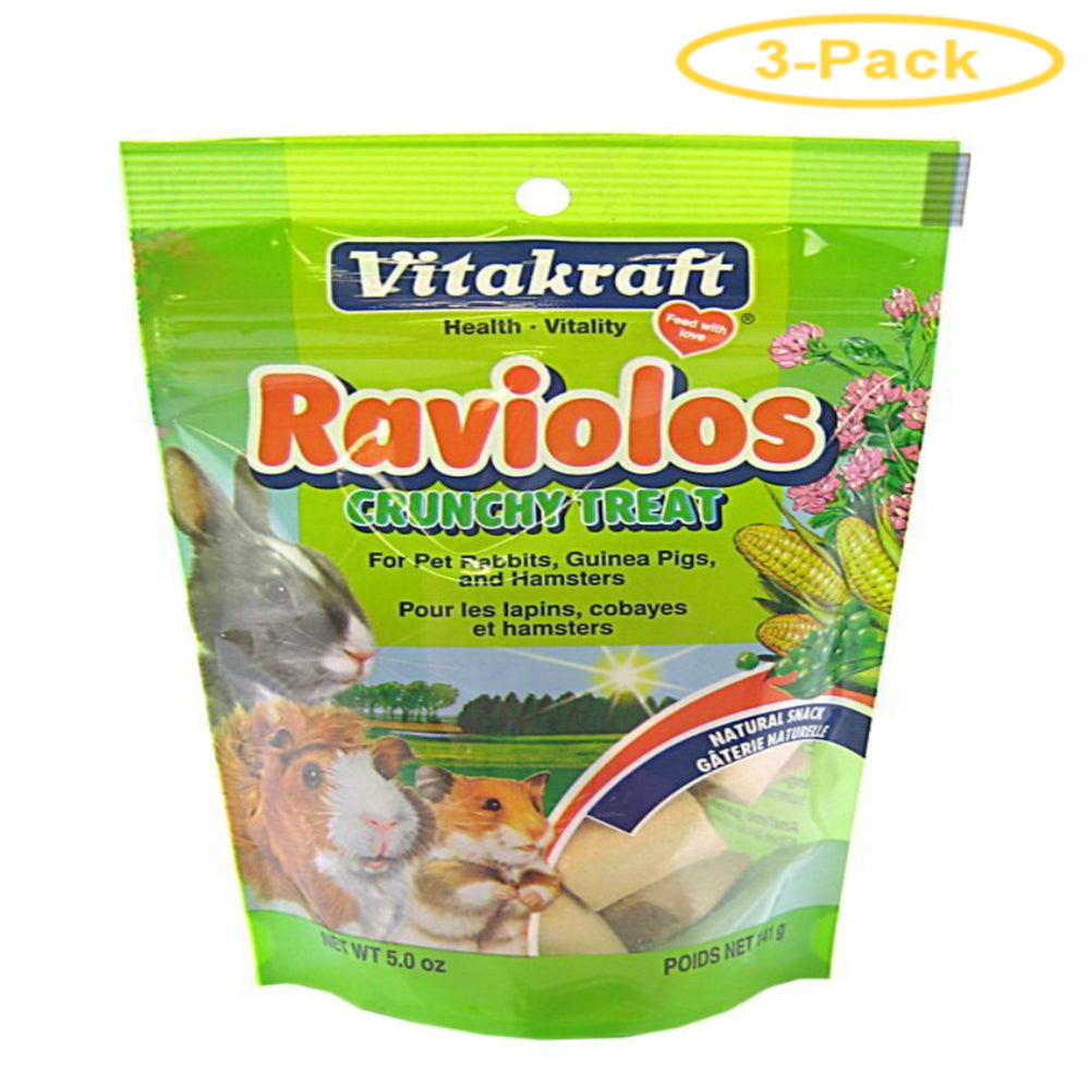 Vitakraft Raviolos Crunchy Treat for Small Animals 5 Oz- Pack of 3 Animals & Pet Supplies > Pet Supplies > Small Animal Supplies > Small Animal Treats Vitakraft   