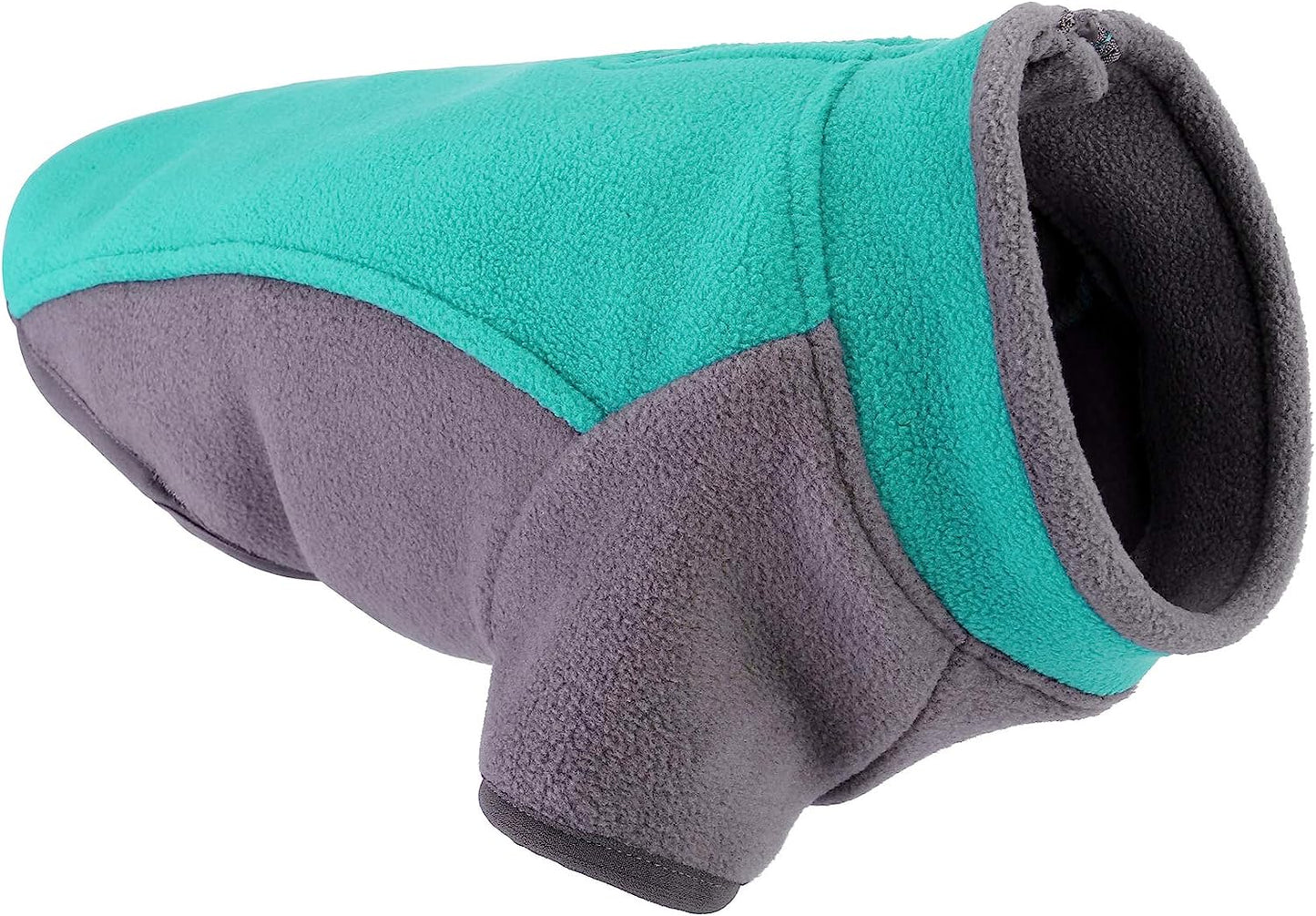 Mogoko Dog Stretch Fleece Sweater with Zipper Opening, Waterproof Pet Warm Vest Winter Jacket Coat(M Size) Animals & Pet Supplies > Pet Supplies > Dog Supplies > Dog Apparel Mogoko 16.5" Neck Girth, 19.6~23.6" Chest  