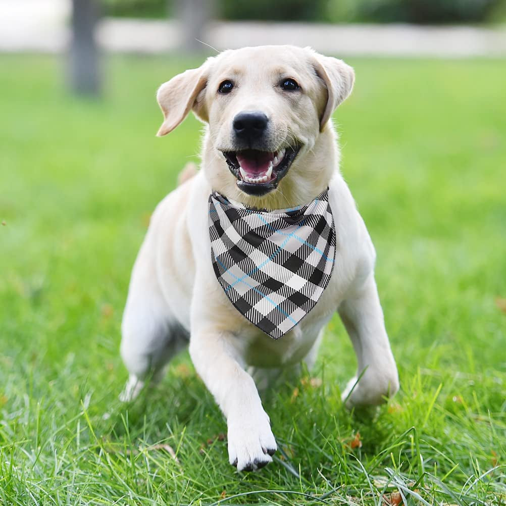 Forwardog Classic Plaid Dog Bandana -2 Pack Pink Dog Bandanas for Summer, Soft and Breathable Pet Triangle Scarf for Small to Large Dogs Animals & Pet Supplies > Pet Supplies > Dog Supplies > Dog Apparel Forwardog   