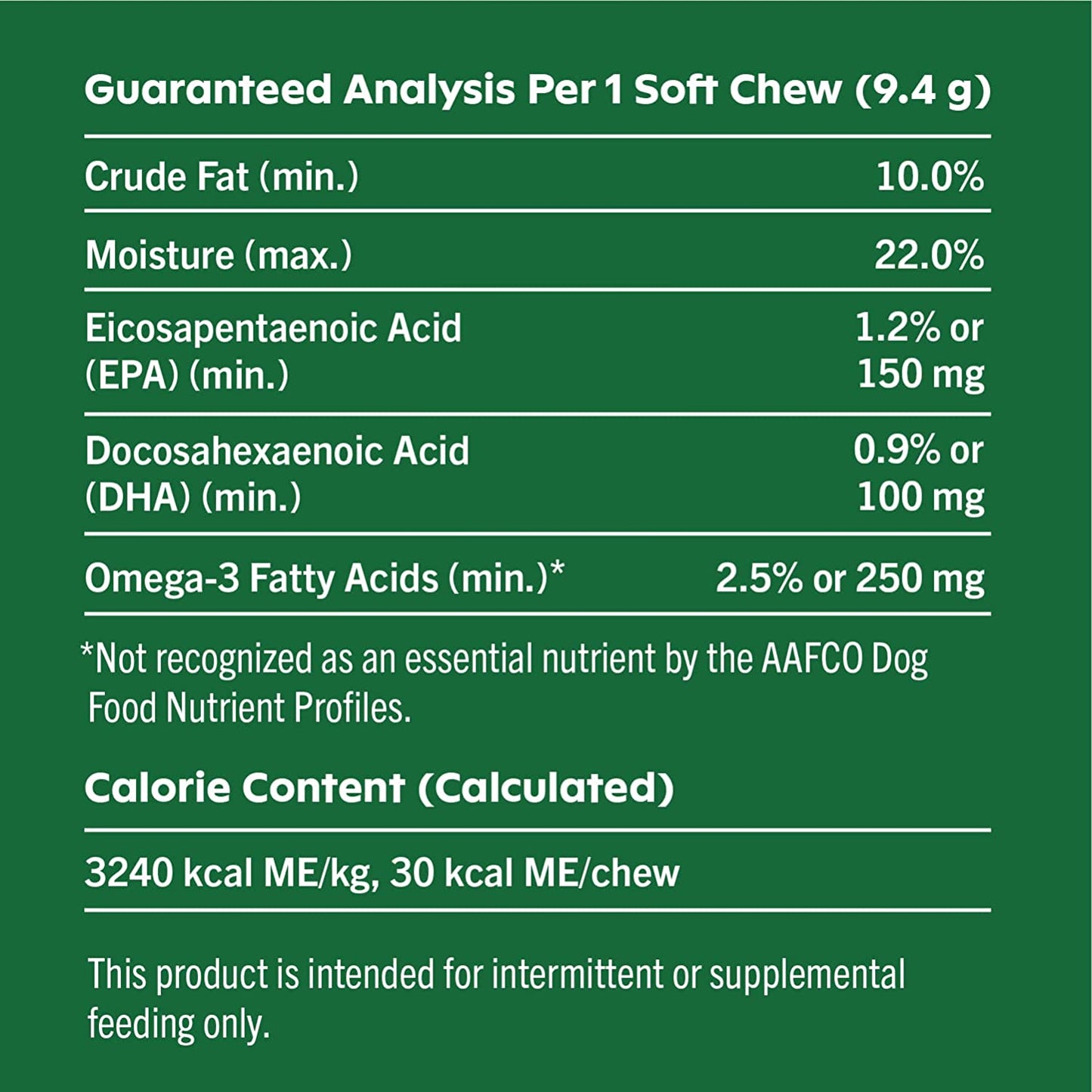 GREENIES Skin & Coat Food Supplements with Omega 3 Fatty Acids, 40-Count Chicken- Flavor Soft Chews for Adult Dogs Animals & Pet Supplies > Pet Supplies > Dog Supplies > Dog Apparel Mars Petcare   