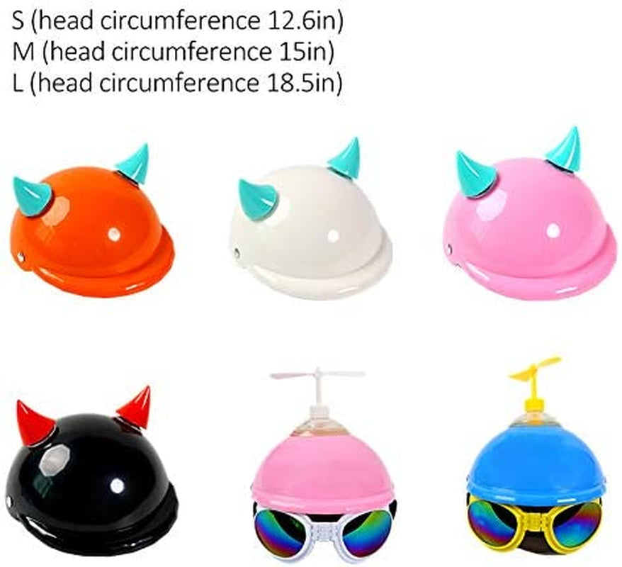 Pearlead Pet Dog Motorcycles Bike Helmet Cat Pet Costumes Hat with Propeller and Sunglasses for Sun Rain Protection in Summer Black Dragonfly M Animals & Pet Supplies > Pet Supplies > Dog Supplies > Dog Apparel Pearlead   