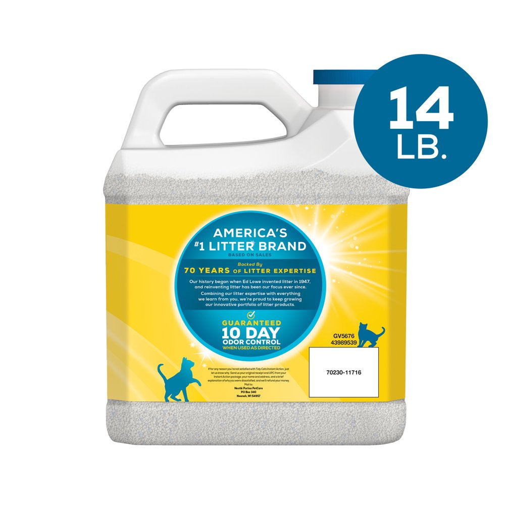 Purina Tidy Cats Clumping Cat Litter, Instant Action Multi Cat Litter, 14 Lb. Jug Animals & Pet Supplies > Pet Supplies > Cat Supplies > Cat Litter Nestlé Purina PetCare Company   