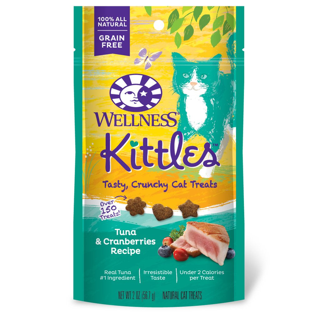 Wellness Kittles Crunchy Natural Grain Free Cat Treats, 2-Ounce Bag Animals & Pet Supplies > Pet Supplies > Cat Supplies > Cat Treats Wellness Pet Food Tuna & Cranberry  