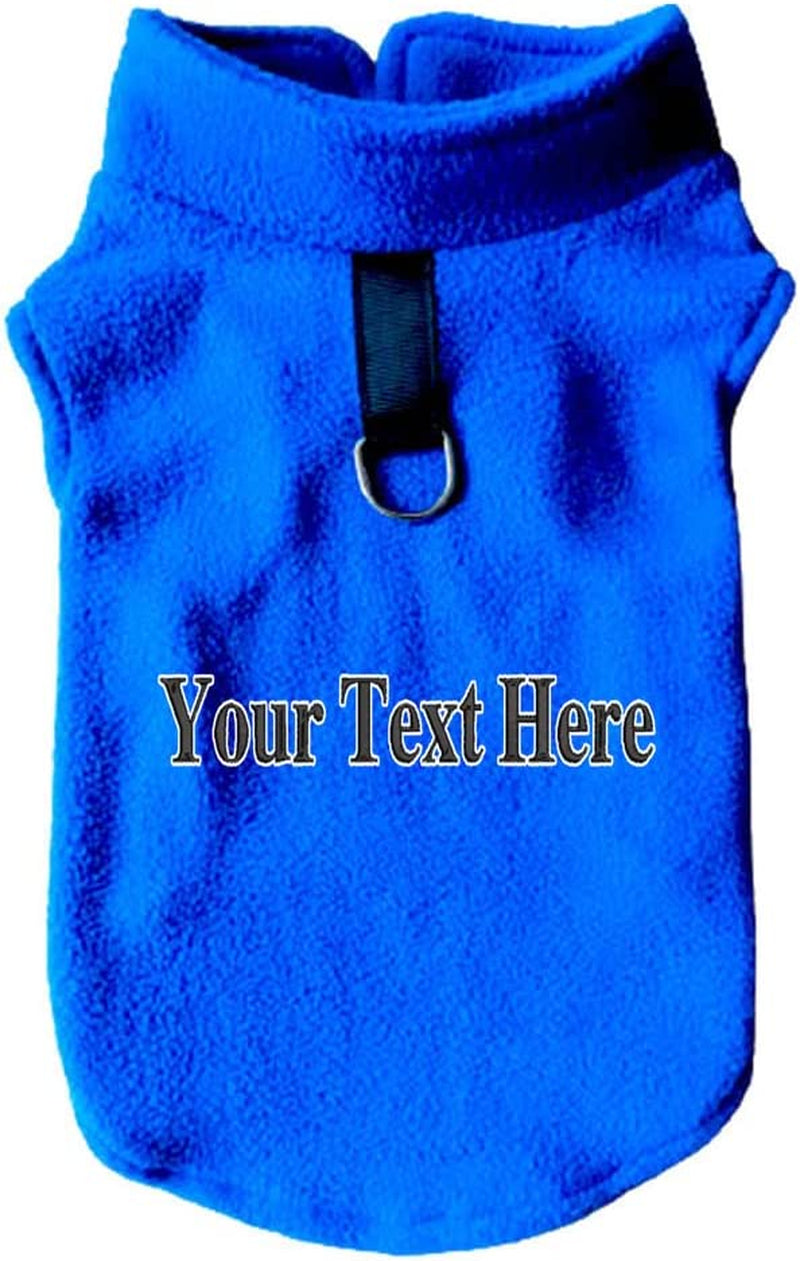 Personalized Embroider Dog Fleece Vest Sweater Winter Custom Text Fleece Jacket for Small and Medium Dogs with D-Ring Leash Cold Weather Coat Hoodie for XS S M Dogs Boy or Girls Animals & Pet Supplies > Pet Supplies > Dog Supplies > Dog Apparel women want me fish fear me Navy X-Large 