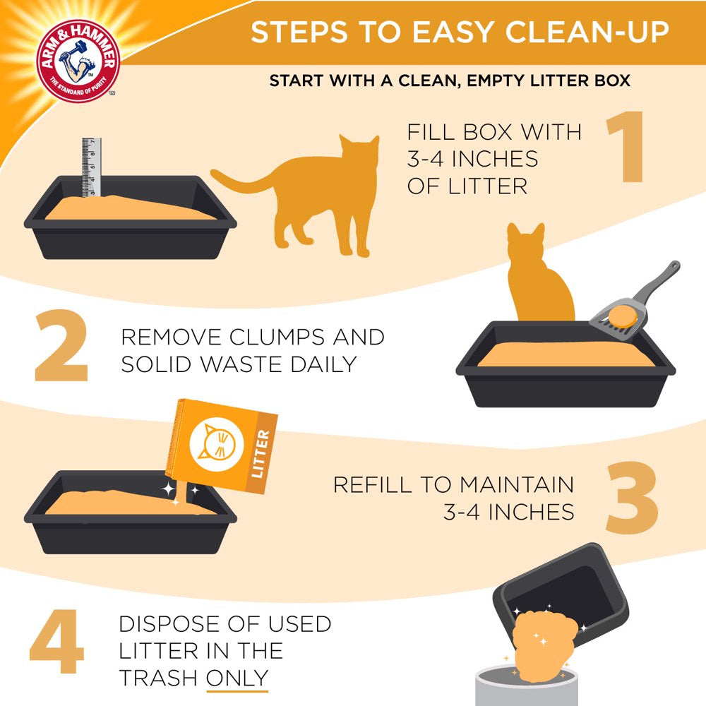 Arm & Hammer Multi-Cat Clumping Litter Unscented, 20Lb Animals & Pet Supplies > Pet Supplies > Cat Supplies > Cat Litter Church & Dwight Co., Inc.   