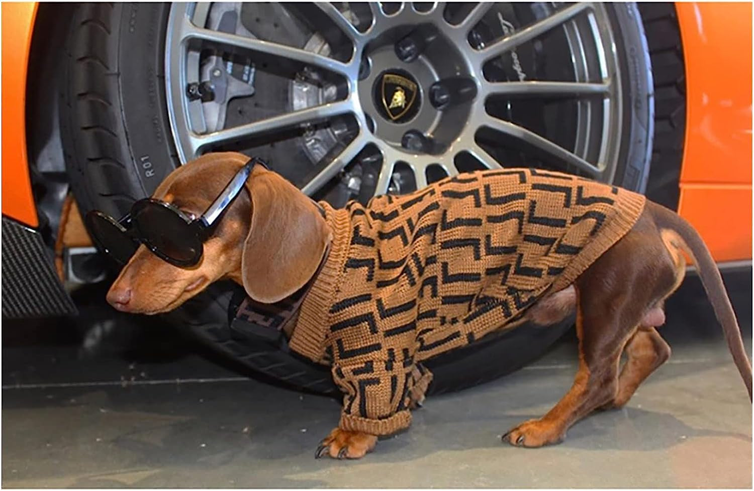 Keffiyeh Dog Clothes Pet Puppy Sweater Jacket Coat (Color : Brown, Size : X-Small) Animals & Pet Supplies > Pet Supplies > Dog Supplies > Dog Apparel keffiyeh   