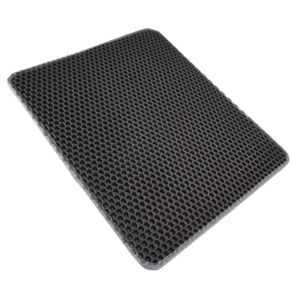 Cat Litter Pad, anti Slip Scatter Control Cat Litter Mat Easy for Cat Litter Box Black Animals & Pet Supplies > Pet Supplies > Cat Supplies > Cat Litter Box Mats LHCER Gray  