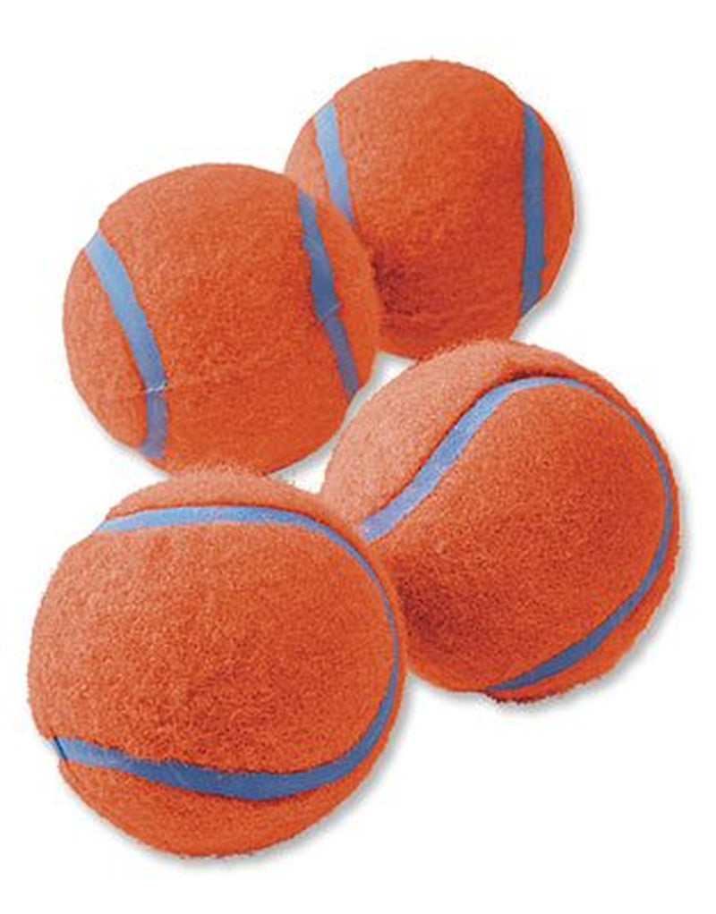 Chuckit! Durable Tennis Ball Dog Toy, Medium, 4 Count