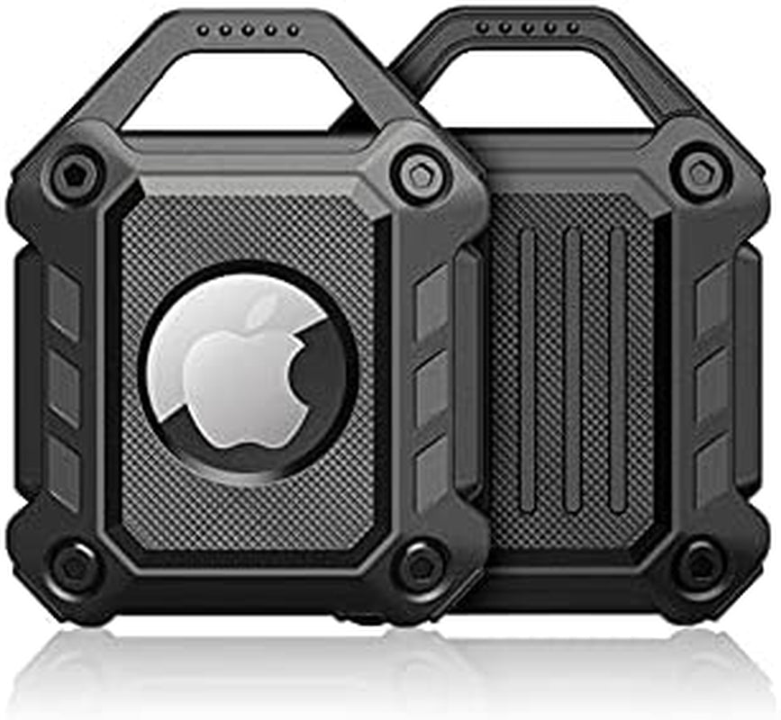 Airtag Case with Keychain Compatible Apple Airtag Holder Air Tag Key Ring Cases Air Tags Key Chain，Full-Body Shockproof Rugged Soft Silicone Protective Case Cover