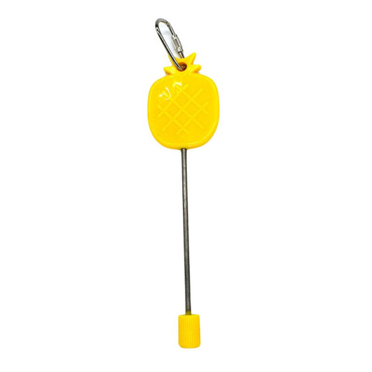 AOOOWER Stainless Steel Meat Food Holder Stick Fruit Skewer Bird Treating Tool Parrot Toy Cage Accessories Animals & Pet Supplies > Pet Supplies > Bird Supplies > Bird Cage Accessories AOOOWER Yellow  