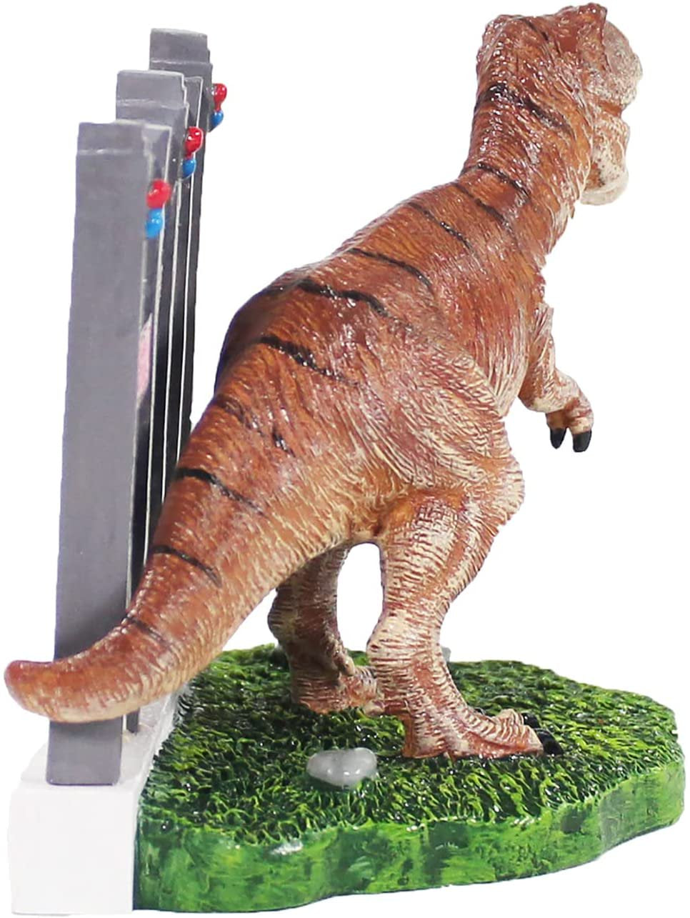 Penn-Plax Jurassic Park Aquarium Decoration – T-Rex Escaping from Paddock – Small