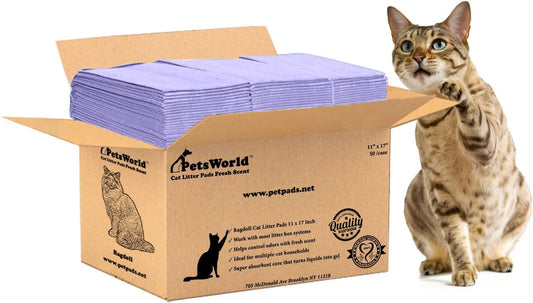 Maine Coon Cat Litter Pads 11X17 Inch Breeze Compatible Refills - 50 Count - Fresh Scent Animals & Pet Supplies > Pet Supplies > Cat Supplies > Cat Litter PetsWorld   