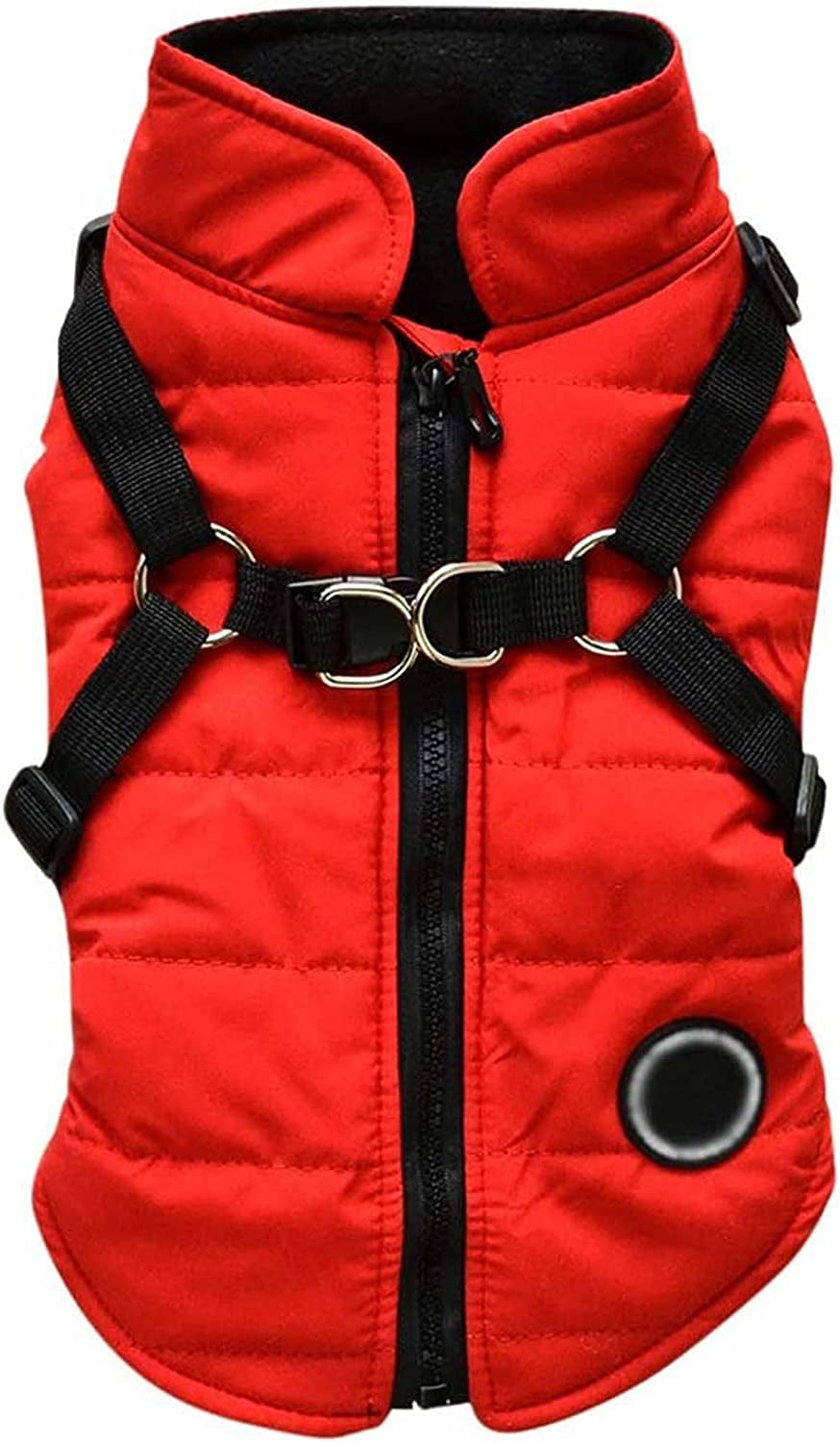 Dog Ostume Pet Cold Weather Dog Coat Warm Winter Dog Clothes Jacket Windproof Pet Clothes Animals & Pet Supplies > Pet Supplies > Dog Supplies > Dog Apparel HonpraD Red Large 