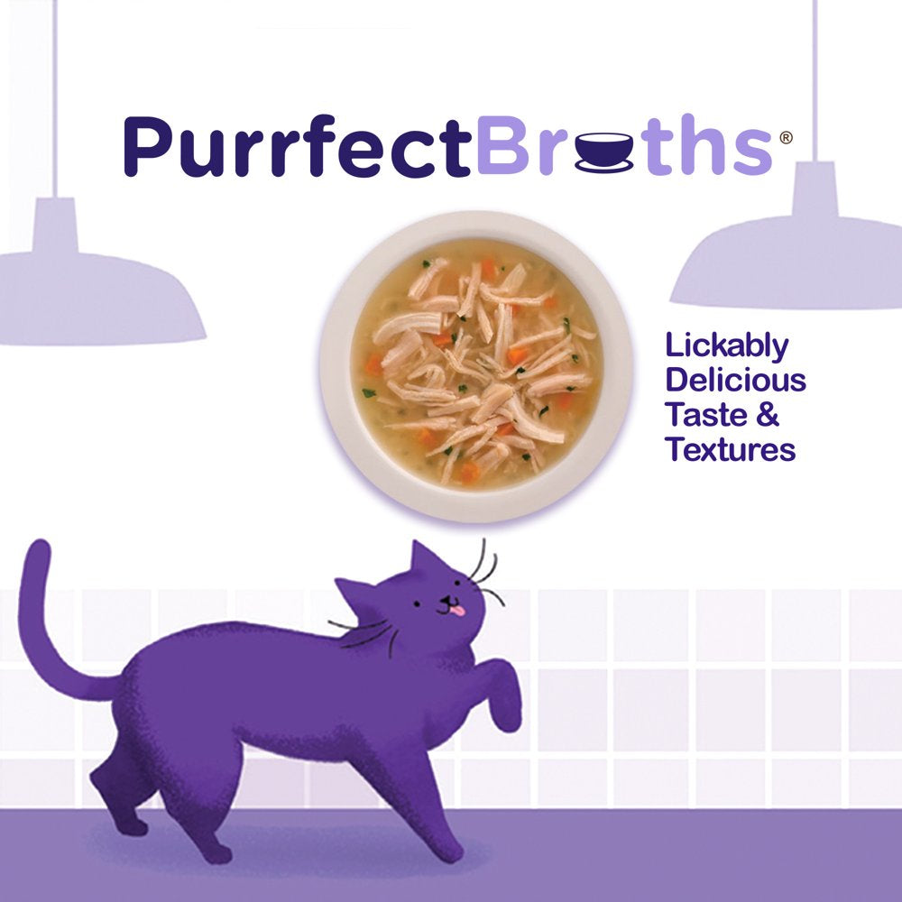 Rachael Ray Nutrish Purrfect Broths Lickable Cat Treats and Meal Complements, Classic Chicken Recipe, 1.4-Ounce Pouch Animals & Pet Supplies > Pet Supplies > Cat Supplies > Cat Treats The J.M. Smucker Company   