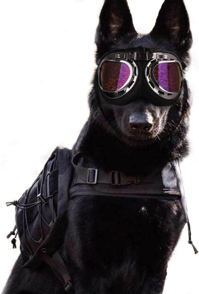 Gabefish Fashion Cool Aviator Polarized Dog Sunglasses Pets Stylish Motorcycle Swimming Goggle Clear/Colorful Animals & Pet Supplies > Pet Supplies > Dog Supplies > Dog Apparel GabeFish   