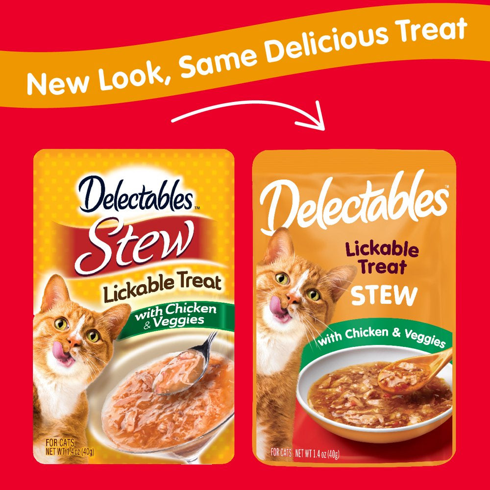 Hartz Delectables Stew Chicken & Veggies Lickable Wet Cat Treat, 1.4Oz Pouch (1 Count) Animals & Pet Supplies > Pet Supplies > Cat Supplies > Cat Treats Hartz Mountain Corp   