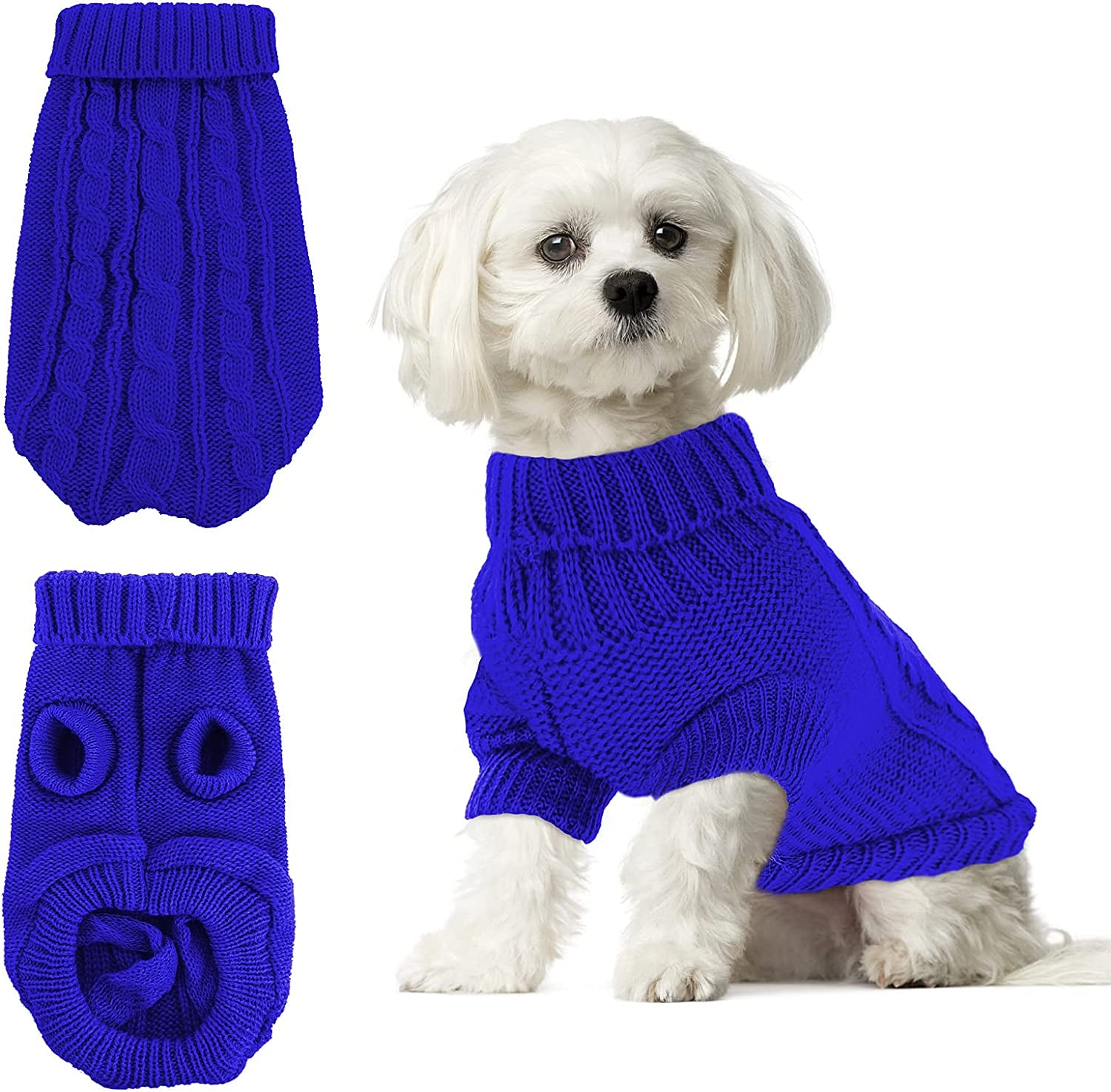 Small Dog Sweater Warm Pet Sweater Cute Knitted Classic Dog