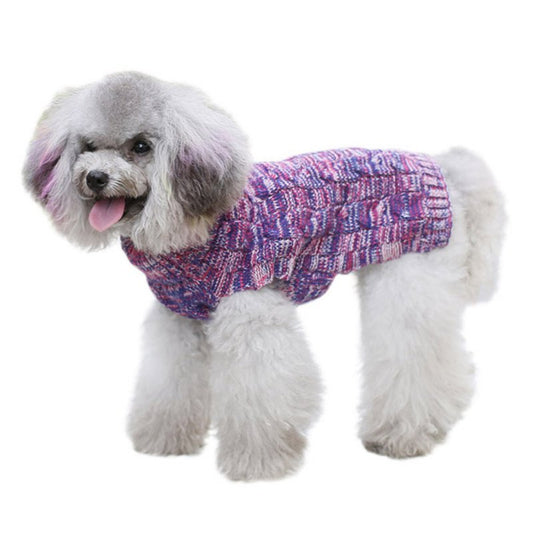 Small Dog Sweater, Warm Pet Sweater, Cute Knitted Classic Dog Sweaters for Small Dogs, Cat Sweater Dog Sweatshirt Clothes Coat Apparel for Small Dog Puppy Animals & Pet Supplies > Pet Supplies > Dog Supplies > Dog Apparel Autmor S Rose Red 