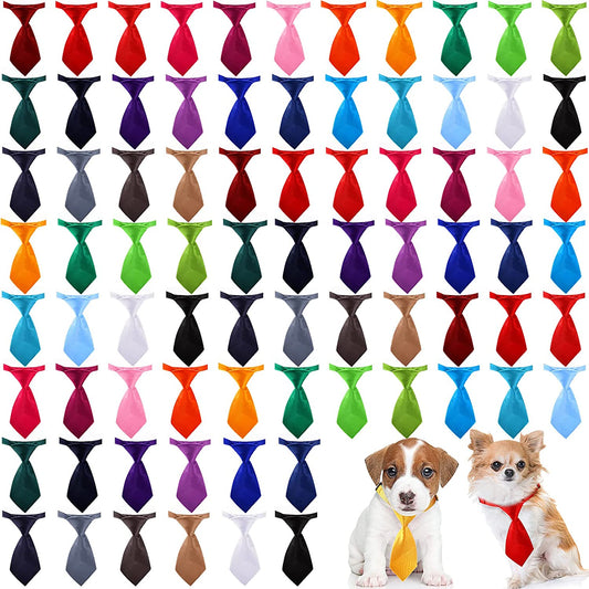 78 Pieces Dog Ties Cat Puppy Collar Dog Neckties Bow Ties Adjustable Pet Ties Collar Grooming Accessories for Small Pet Birthday Photography Holiday Festival Party Gift Favor, 26 Solid Colors Animals & Pet Supplies > Pet Supplies > Dog Supplies > Dog Apparel Reginary   