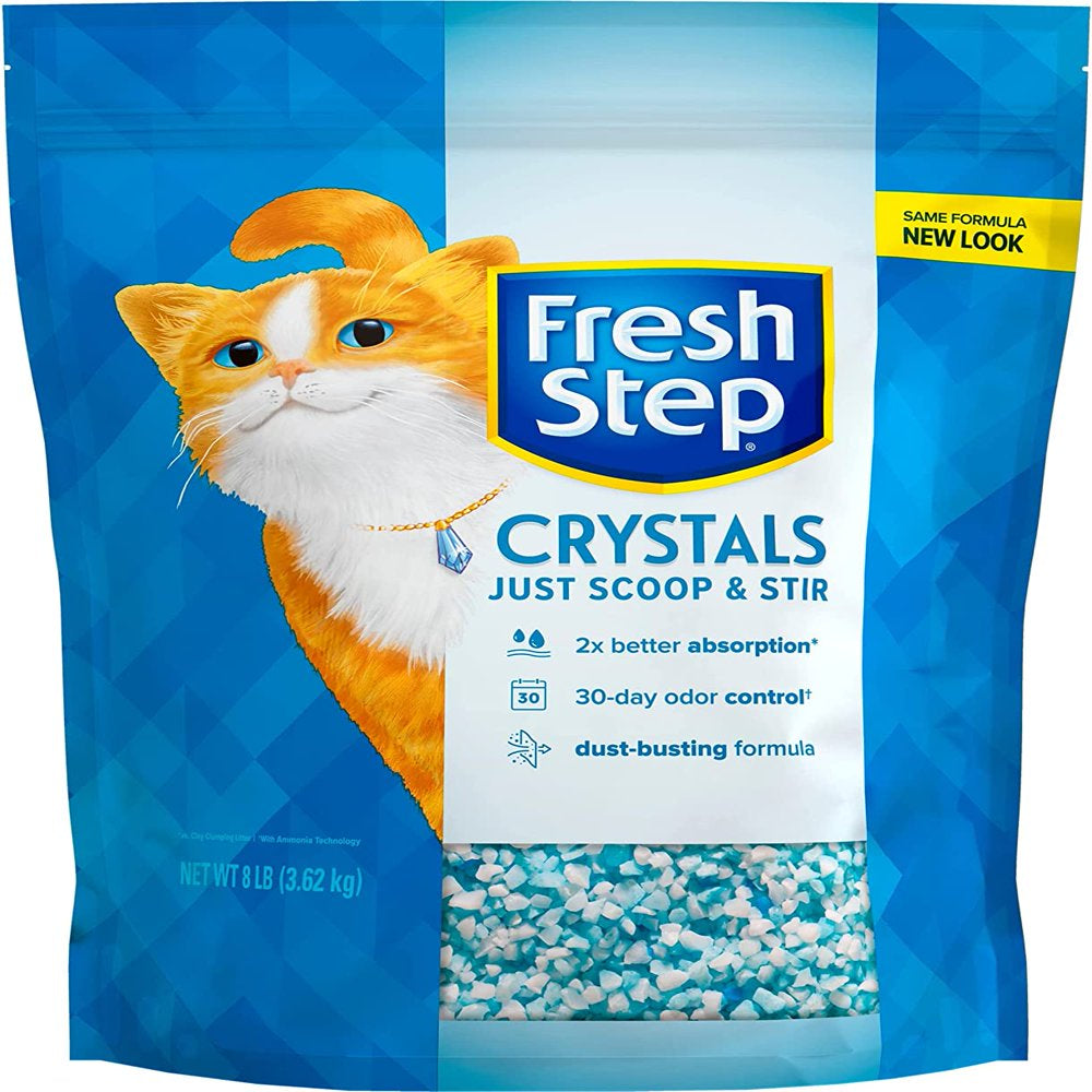 Fresh Step Crystals, Premium Cat Litter, Scented, 16 Pounds (2 Pack of 8 Lb Bags) Animals & Pet Supplies > Pet Supplies > Cat Supplies > Cat Litter Fresh Step   