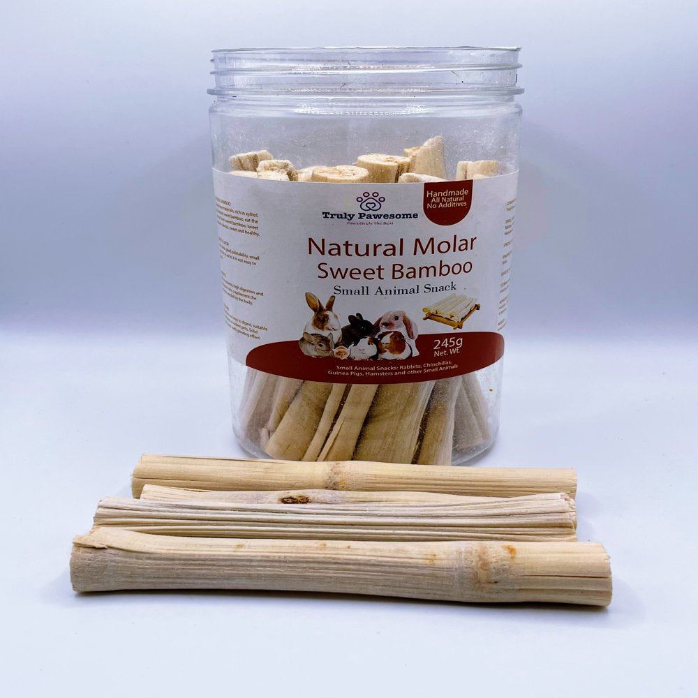 Sweet Dried Natural Bamboo Sticks Chew Treat for Rabbit, Hamster, Guinea Pig, Gerbil, Chinchilla and Small Rodents.