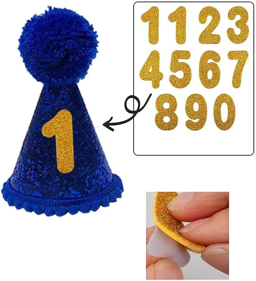 Dog Birthday Party Set, Dog Birthday Bandana Triangle Scarf with Cute Dog Birthday Number Hat Dog Birthday Banner for Dog Birthday Party Supplies (Blue-Hat&Bscarf&Number) Animals & Pet Supplies > Pet Supplies > Dog Supplies > Dog Apparel IVYRISE   