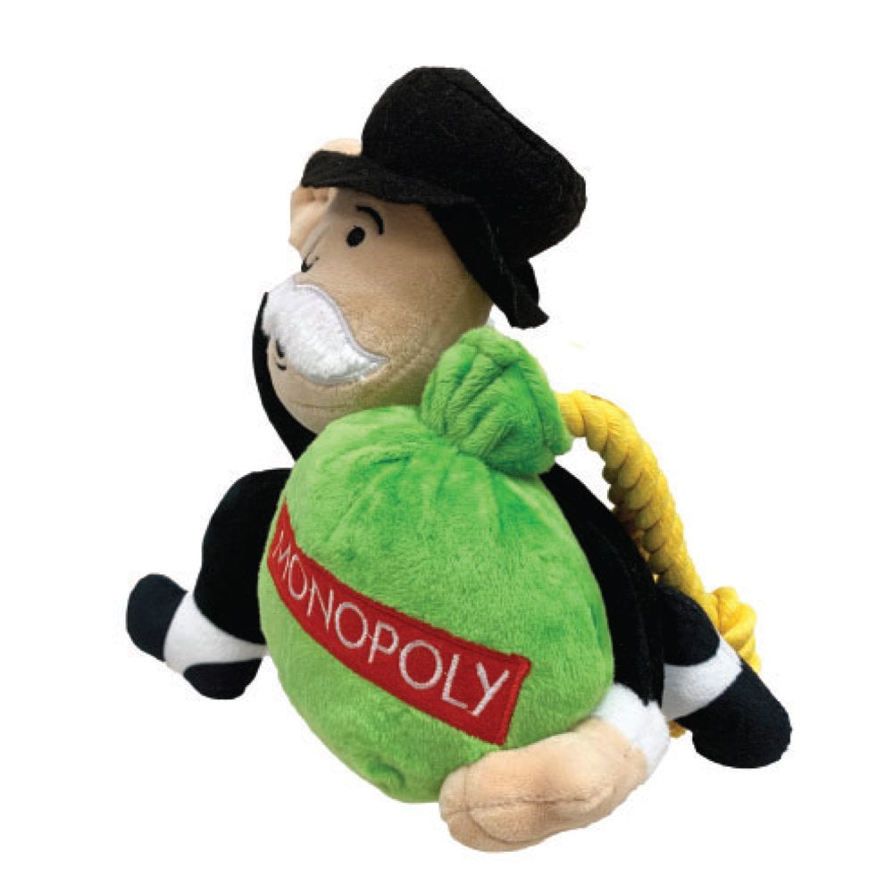 Hasbro Mr. Monopoly Uncle Pennybags Squeak & Crinkle Plush Dog Toy, 10 Inches Animals & Pet Supplies > Pet Supplies > Dog Supplies > Dog Toys Hasbro   
