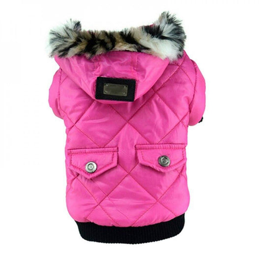 Big Sales!!Pets Doggy Puppy Warm Winter Coat Zipper Fold Hoodies Jackets Dog Costume Pet Cat Apparel Dog Clothes Animals & Pet Supplies > Pet Supplies > Cat Supplies > Cat Apparel wishlistbester M watermelon red 