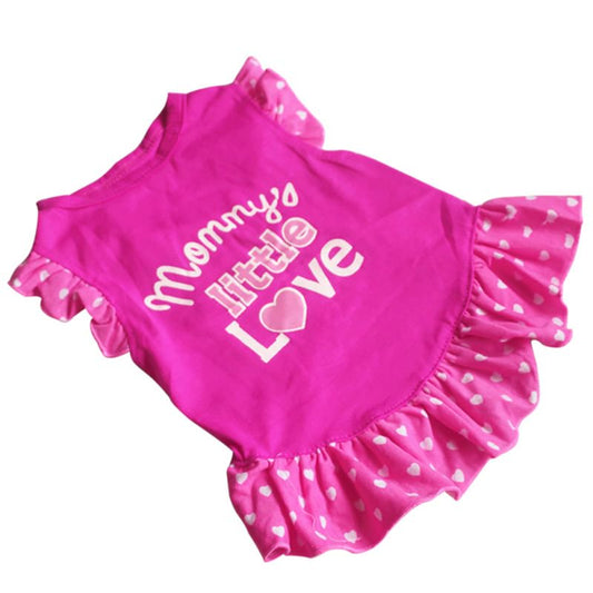Small Dog Cat Princess Clothes Pet Puppy Bowknot Vest T Shirt Coat Dress Apparel Animals & Pet Supplies > Pet Supplies > Dog Supplies > Dog Apparel BODYJONES L  