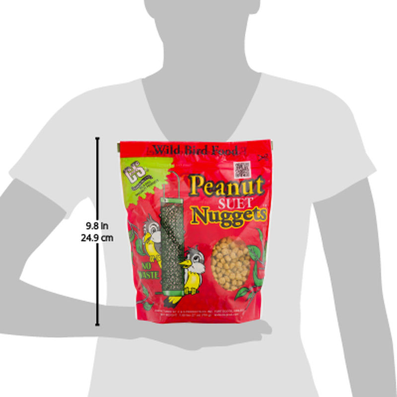 C&S Peanut No-Melt Suet Nuggets, 27 Oz, Wild Bird Food Animals & Pet Supplies > Pet Supplies > Bird Supplies > Bird Food Central Garden and Pet   