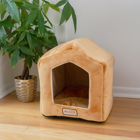 Armarkat Covered Pet Cat Bed, Brown Animals & Pet Supplies > Pet Supplies > Cat Supplies > Cat Beds Aeromark Intl Inc   