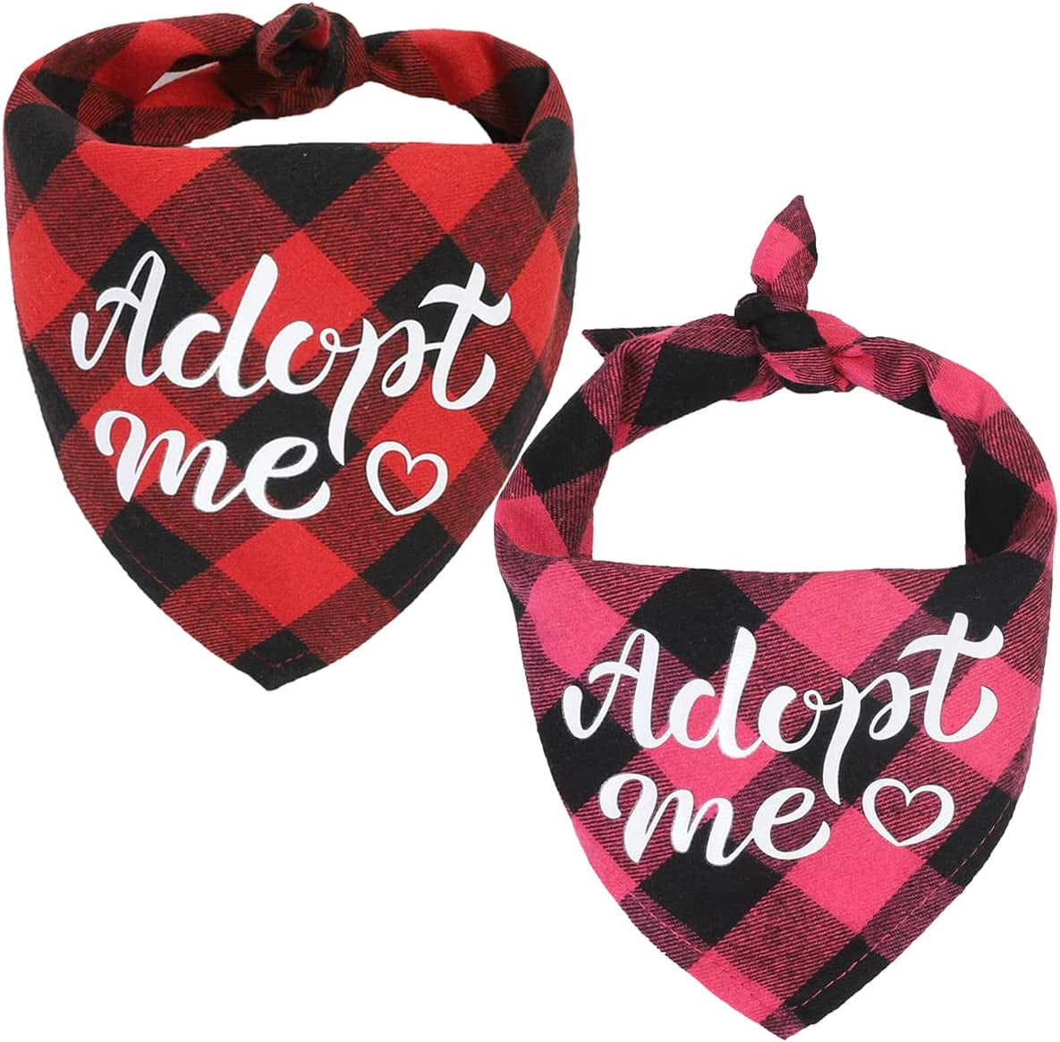 LATFZ 1/2 Pack Adopt Me Dog Bandanas Scarf Bibs Scarf Set for Dog Cat Pet Animals (2Pack) Animals & Pet Supplies > Pet Supplies > Dog Supplies > Dog Apparel LATFZ 2Pack#3  