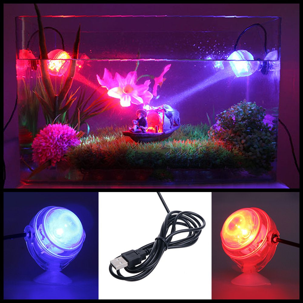 Aquarium Fish Tank Submersible LED Spotlight Lighting Underwater Lamp EU Plug Animals & Pet Supplies > Pet Supplies > Fish Supplies > Aquarium Lighting Bydezcon   