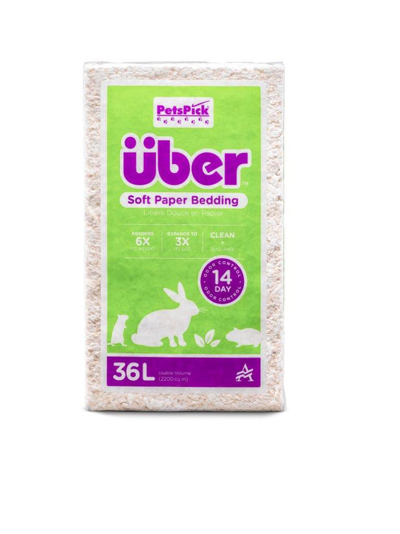 Pets Pick 36L White Uber Pet Bedding, Hamster, Rabbit, Rat Animals & Pet Supplies > Pet Supplies > Small Animal Supplies > Small Animal Bedding American Wood Fibers   