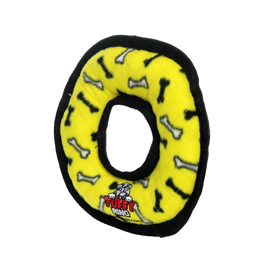 Tuffy'S Medium Ring Durable Dog Toy with Squeakers, Yellow Animals & Pet Supplies > Pet Supplies > Dog Supplies > Dog Toys VIP Products   