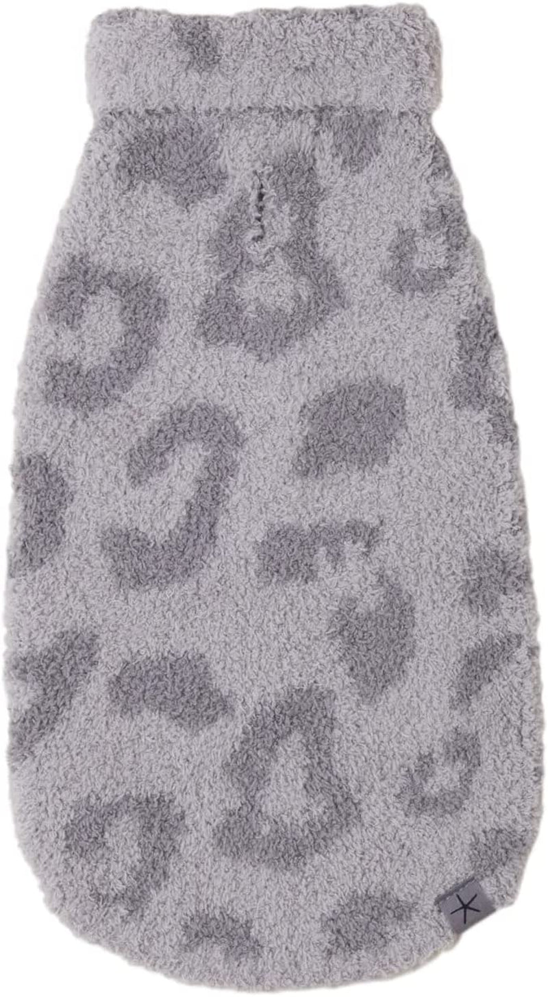 Barefoot Dreams Cozychic® Barefoot in the Wild Pet Sweater, Cream-Stone, Medium Animals & Pet Supplies > Pet Supplies > Dog Supplies > Dog Apparel BAREFOOT DREAMS LINEN-WARM GRAY X-Large 