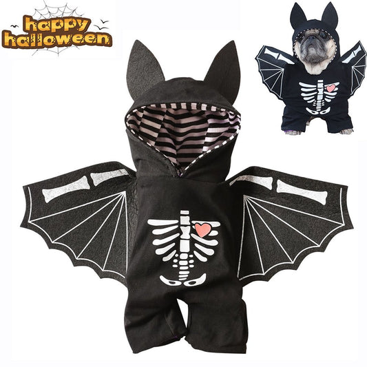 Halloween Pet Costume Bat Wing Cosplay Apparel Dog Cat Bat Costume for Party Costume for Small Medium Dog Costume Animals & Pet Supplies > Pet Supplies > Dog Supplies > Dog Apparel Orchip L  