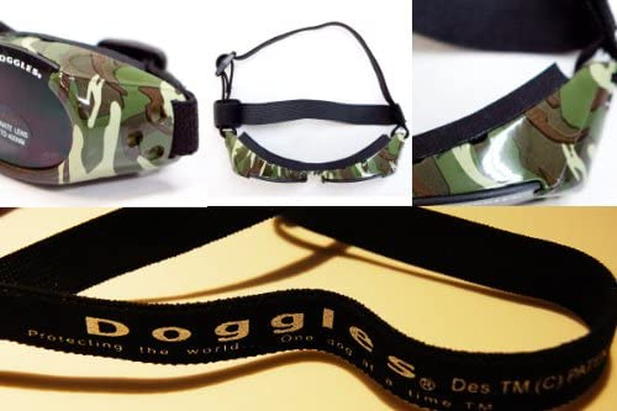 Doggles ILS Dog Goggle Sunglasses in Green Camo / Smoke Lens Large Animals & Pet Supplies > Pet Supplies > Dog Supplies > Dog Apparel Doggles, LLC   