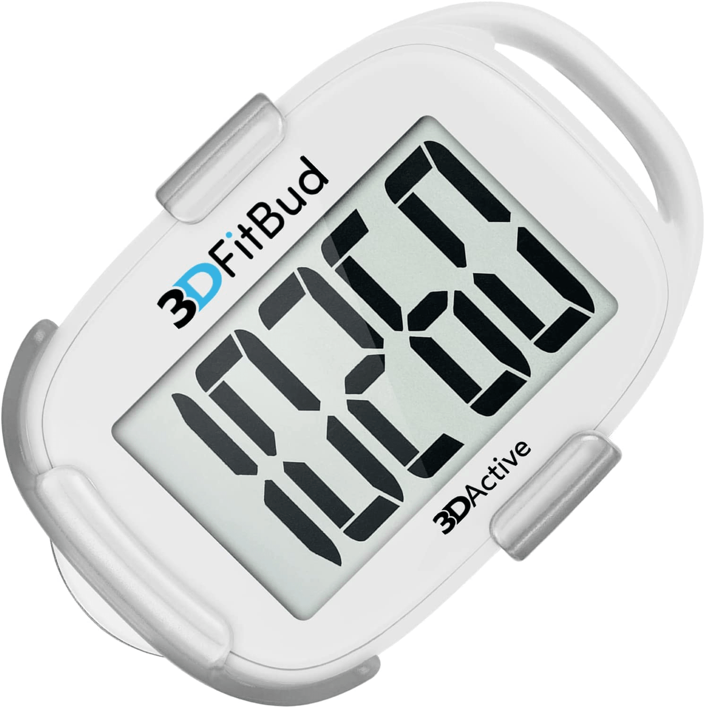 3Dfitbud Simple Step Counter Walking 3D Pedometer with Clip and Lanyard, A420S Animals & Pet Supplies > Pet Supplies > Dog Supplies > Dog Treadmills 3DActive White  