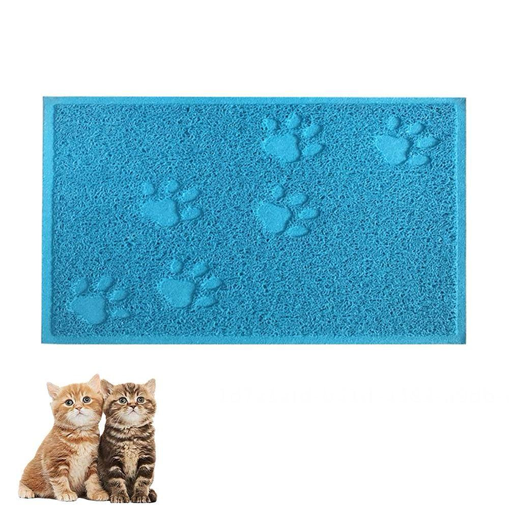 Cat Litter Mat Mat Cat Litter Litter Box Mat Rectangle Mat, Waterproof Cat Mat Accessories for Litter Box Litter Mat,30X40Cm(Blue) Animals & Pet Supplies > Pet Supplies > Cat Supplies > Cat Litter Box Mats Itemer   