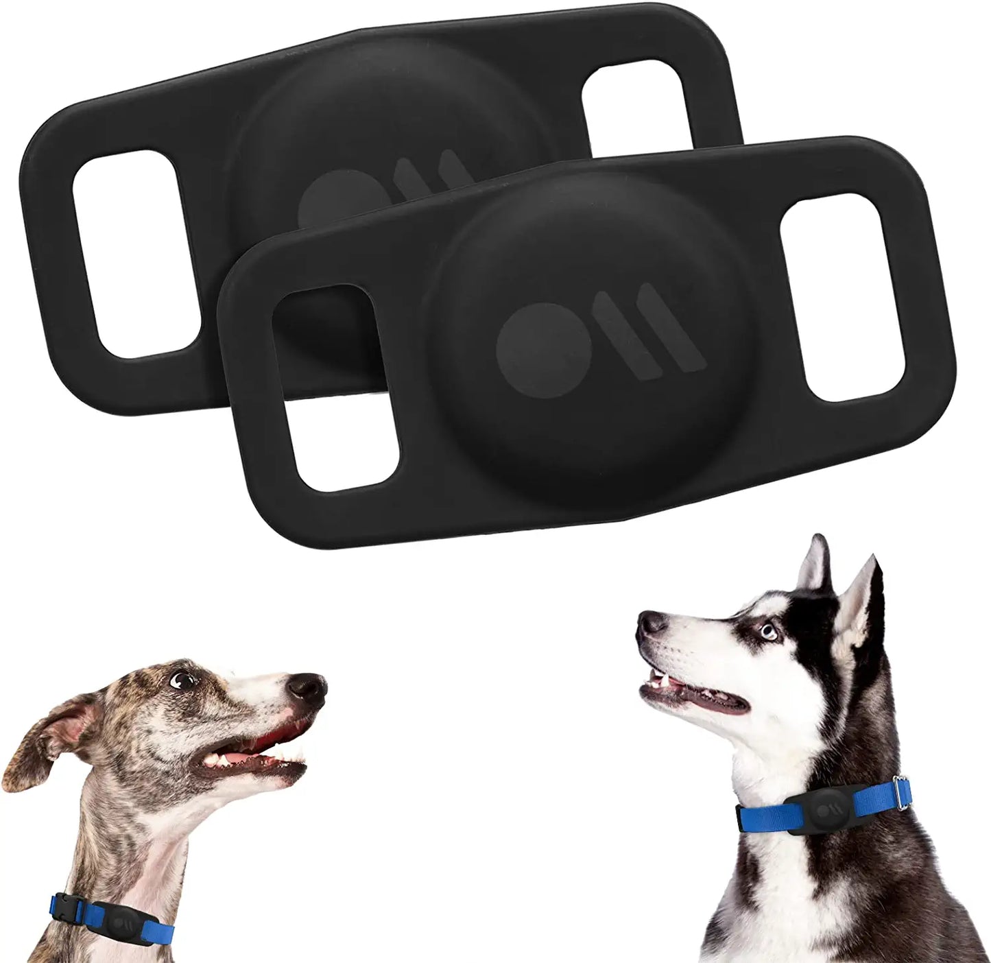 Case-Mate Protective Airtag Case for Dog Collar, Anti-Lost Airtag Loop for Dog GPS Tracker, Airtag Case Compatible with Cat/Dog Collar, (Black)
