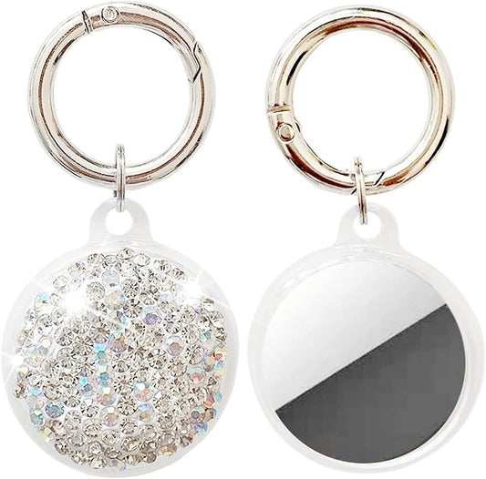 Bling Diamond Airtag Case Keychain, Crystal Airtag Holder for Luggage Dog Cat Pet Collar Electronics > GPS Accessories > GPS Cases RANXIZY   